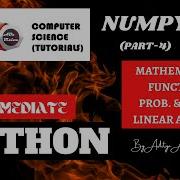 NumPy Tutorial Probability Statistics And Linear Algebra Functions Part4 Python 2020