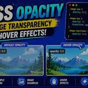 CSS OPACITY DEFAULT CHANGE THE TRANSPARANCY ON MOUSE HOVER TUTORIAL