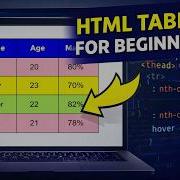 HTML Table Tutorial For Beginners With Hover Zebra Effect
