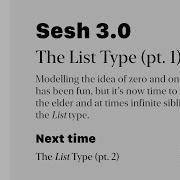 Haskell List Type Pt 1 Sesh 3 0