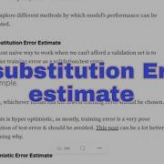 What Is Resubstitution Error Estimate
