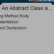 6 Java Certification Chapter02 Object Oriented Programming Lesson5 An Abstract Class