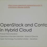 OpenStack Containers In Hybrid Cloud By Prakash Ramachandran Board Member Openstack