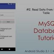 2 Retrieve Data From Database Table MySQL Database Tutorial Android Studio 3 1 2018
