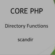 4 Scandir In PHP PHP Directory Functions