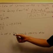 Exponential Decay Problem Half Life Ex 4