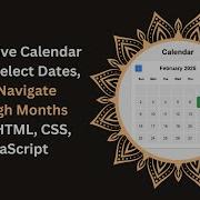 Interactive Calendar With HTML CSS And JavaScript Step By Step Guide
