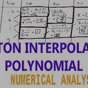 Newton S Divided Differences Interpolation Polynomial Example