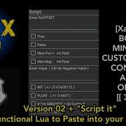 V2 Lua Script Hex Patching ARM 64 Op Codes Bool Custom Val Convert Assembly Create Script Etc
