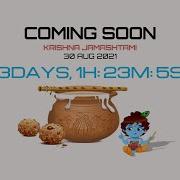How To Create Krishna Janmashtami Advance Date CountDown On HTML CSS JAVASCRIPT Website Design