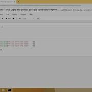 Python Program Accept The Three Digits And Print All Possible Combination From The Digit