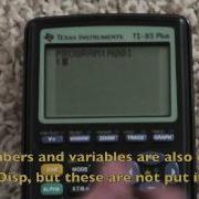 TI 83 Basic Programming Tutorial