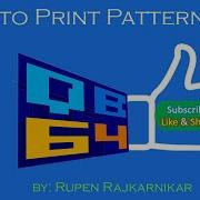 How To Print Pattern In QBasic Get Tips Here Episode 2