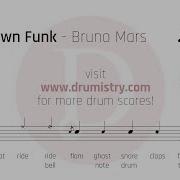 Bruno Mars Uptown Funk Drum Score