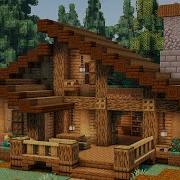 Minecraft How To Build A Simple Survival House Cabin House Tutorial