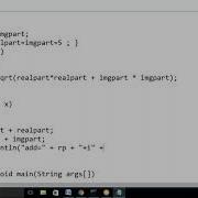 Program On Complex Numbers