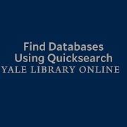 Find Databases Using Quicksearch