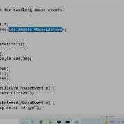 20 Write A Program For Handling Mouse Events