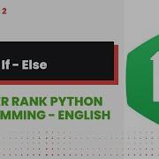 Python If Else 2 Hackerrank Python Programming English