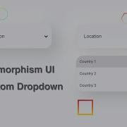 Neumorphism UI Custom Dropdown HTML CSS JavaScript