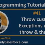 41 Java How To Throw Custom Exceptions Using Throw And Throws Clause In Java By Sanjay Gupta
