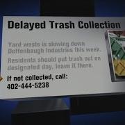 Delayed Trash Collection