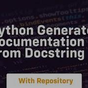 Python Generate Documentation From Docstring