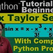 Python Taylor Series Sin Sin X Taylor Series In Python Sin X Python Code Taylor Series