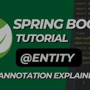 Entity Annotation In Spring Boot Explained