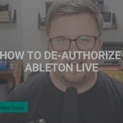 Как деавторизовать Ableton Live