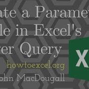 Create A Parameter Table For Your Power Queries