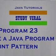 Java Program 23 Java Program To Print Star Half Diamond Patterns 04 Study Viral
