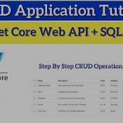 Asp Net Core Web API CRUD Operations Using SQL Server Rest API
