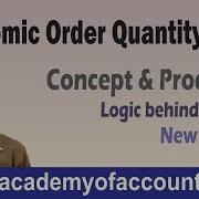 Economic Order Quantity EOQ Introduction Material Costing