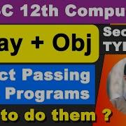 Array Object Passing Program Important Java Programs ISC Computer Science Class 12th 2023 Exam