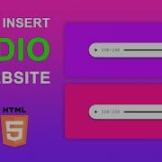 How To Add Audio To Website Using Html5 Web Designing