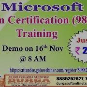 Microsoft Python Certification 98 381 Training In DURGASOFT