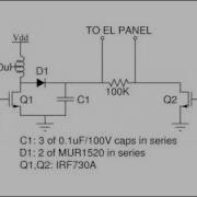 LCD Electroluminescent Backlight Driver Circuit
