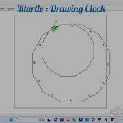 KTurtle Drawing Clock Learn Basic Coding In Kturtle Coding With Kturtle Kturtle Tutorials