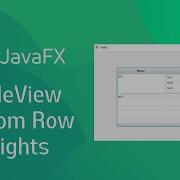 JavaFX And Scene Builder Set Custom Row Heights In TableView