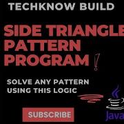Side Triangle Pattern Program Half Diamond Program Explained In Java
