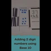 Adding 2 Digit Numbers Using Base 10 Shorts Maths4kids Maths Addition