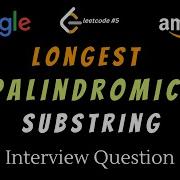 Longest Palindromic SubString LEETCODE PYTHON