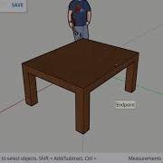 Sketchup Как сделать простую таблицу