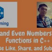 Odd And Even Numbers Using Functions In C