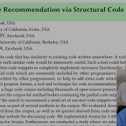Read A Paper Aroma Code Recommendation Via Structural Code Search