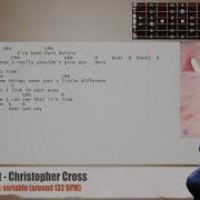 All Right Christopher Cross MAIN Guitar Backing Track With Chords And Lyrics