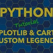 Python Matplotlib и Cartopy Custom Legends
