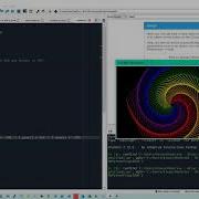 Python Truncated Rainbow Spiral