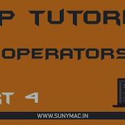 Operators In PHP GTU Lecture 4 Sunny Mac Gujarati